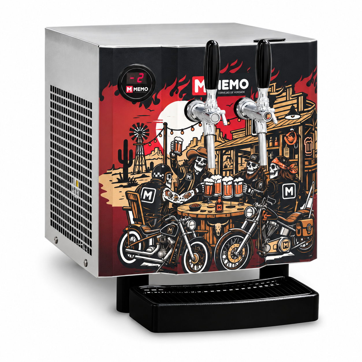 Galeria Chopeira Elétrica Small Inox - 2 Torneiras